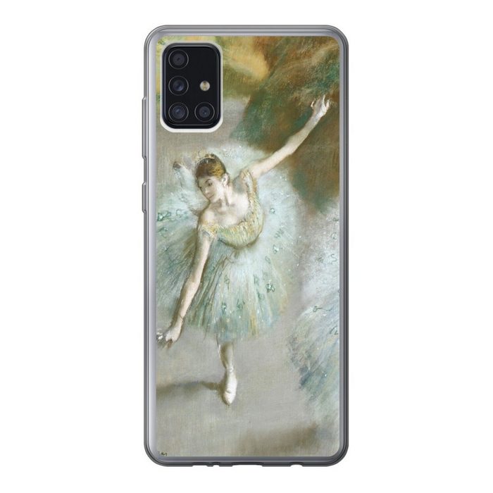 MuchoWow Handyhülle Tänzerin in Grün - Gemälde von Edgar Degas Handyhülle Samsung Galaxy A52 5G Smartphone-Bumper Print Handy