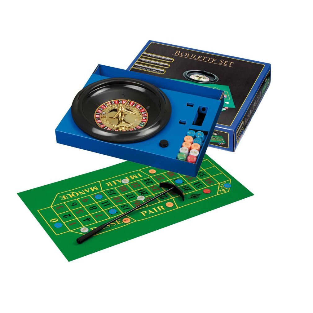 Philos Spiel Roulette Set mit Kunststoff-Teller 30cm
