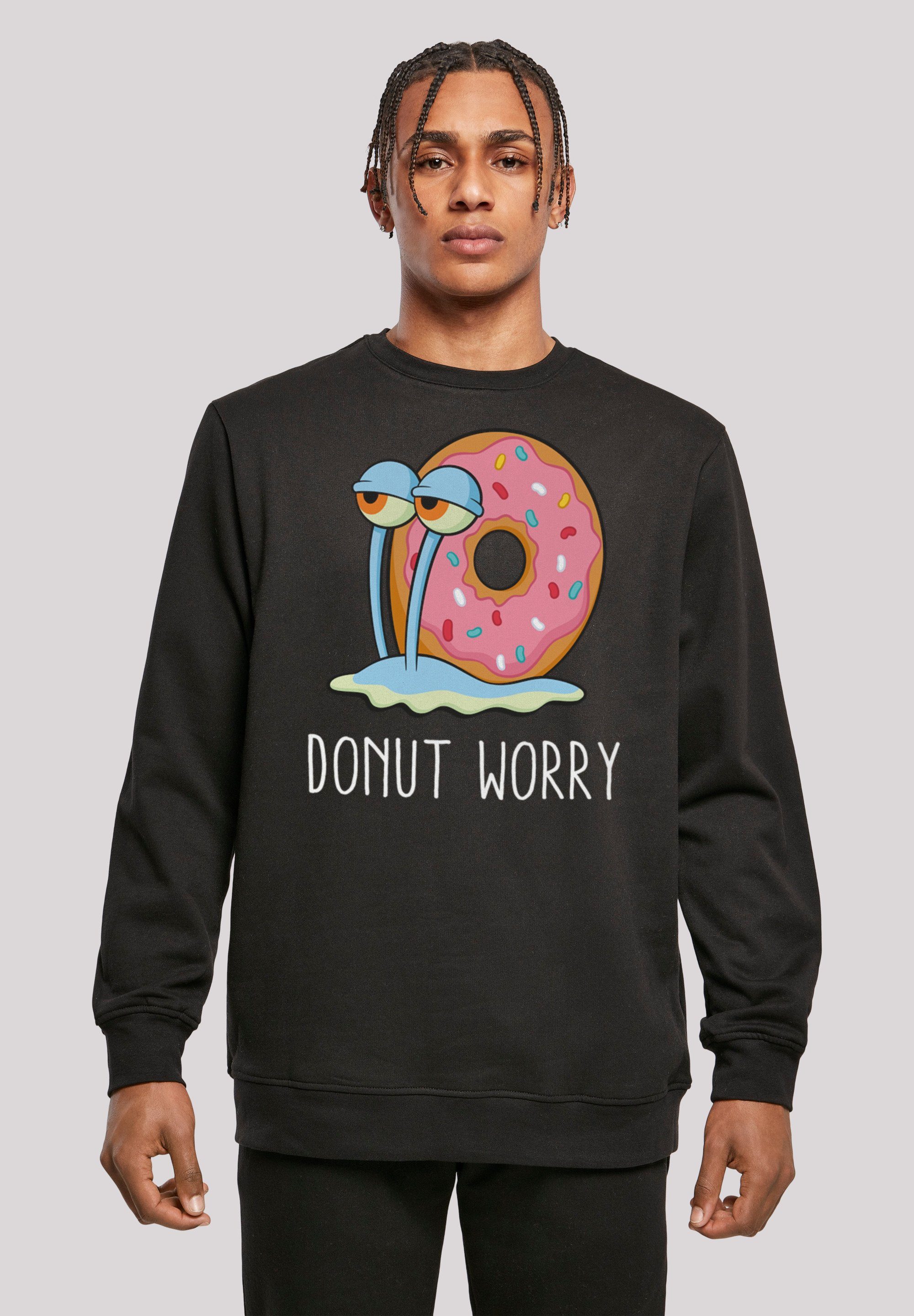 F4NT4STIC Sweatshirt Spongebob Schwammkopf Donut Worry Garry Schnecke Print