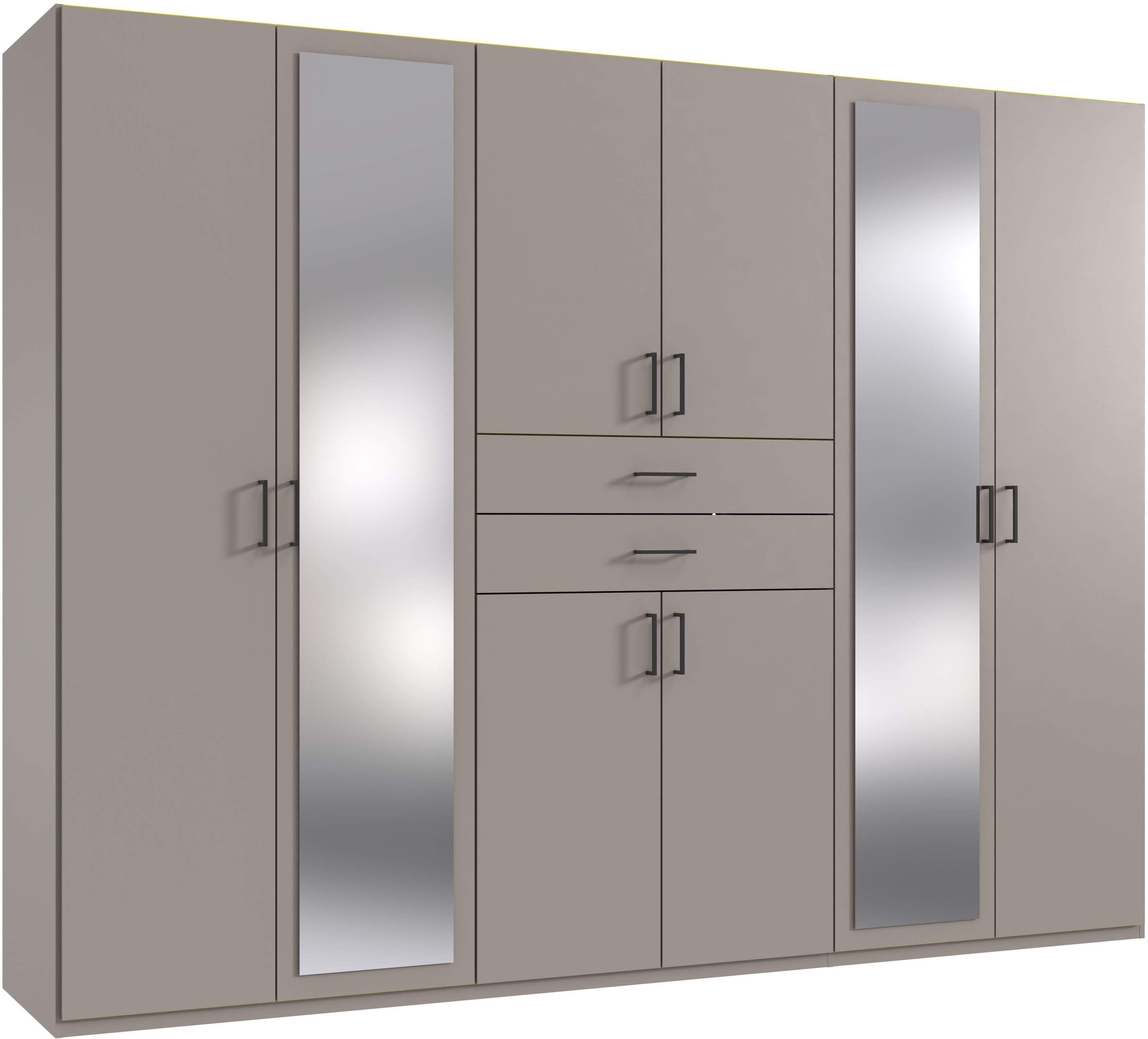 Wimex Kleiderschrank Diver Drehtürenschrank mit Spiegel, in der Breite 270cm Bestseller Schlafzimmerschrank wahlweise 3 Innenausstattungen