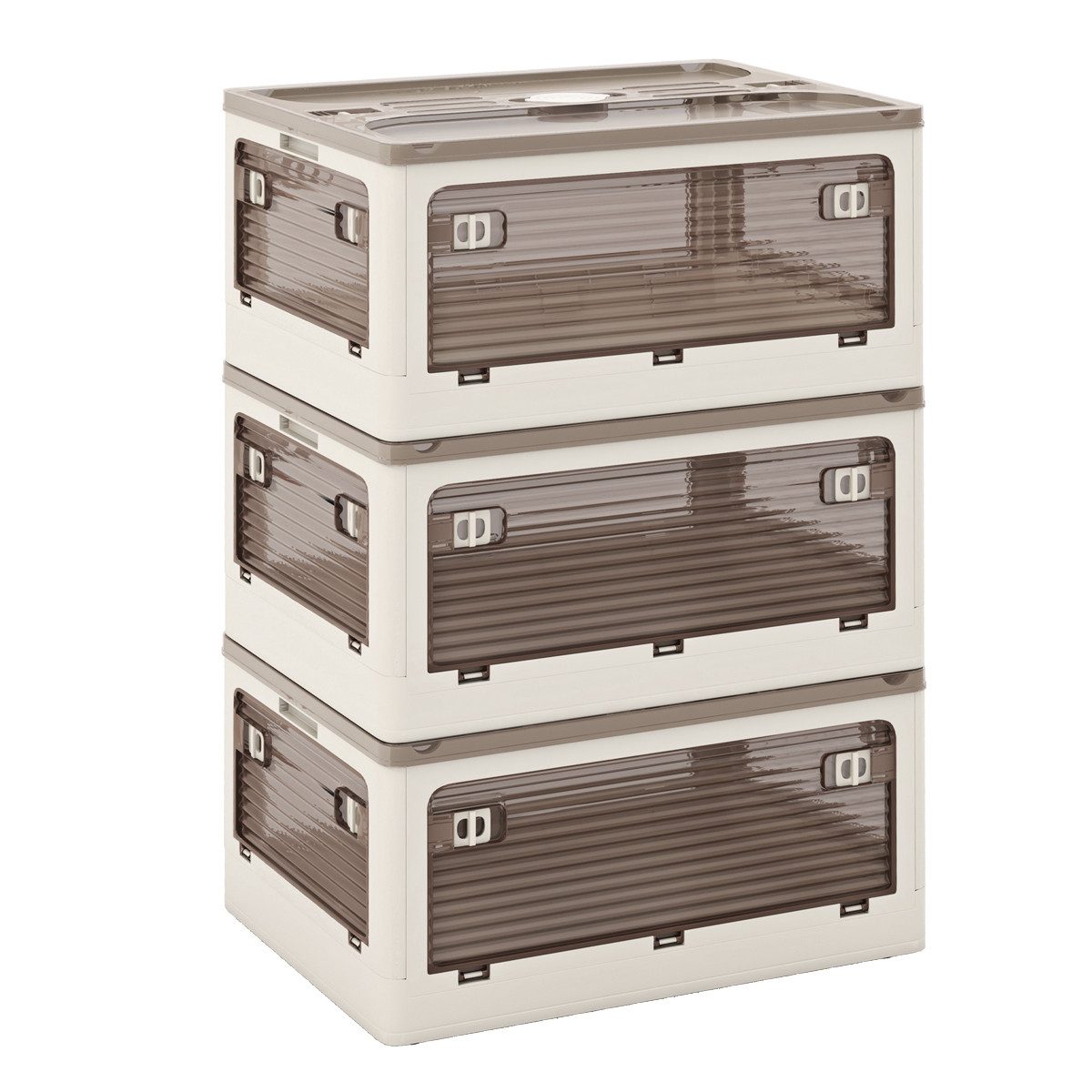 COSTWAY Aufbewahrungsbox, mit Deckel, 3er Set günstig online kaufen