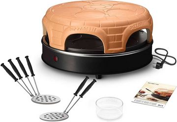 Emerio Standgrill Pizza-Ofen, PIZZARETTE PO-115848.1 für 6 Personen Mini-Pizza, 1500 W