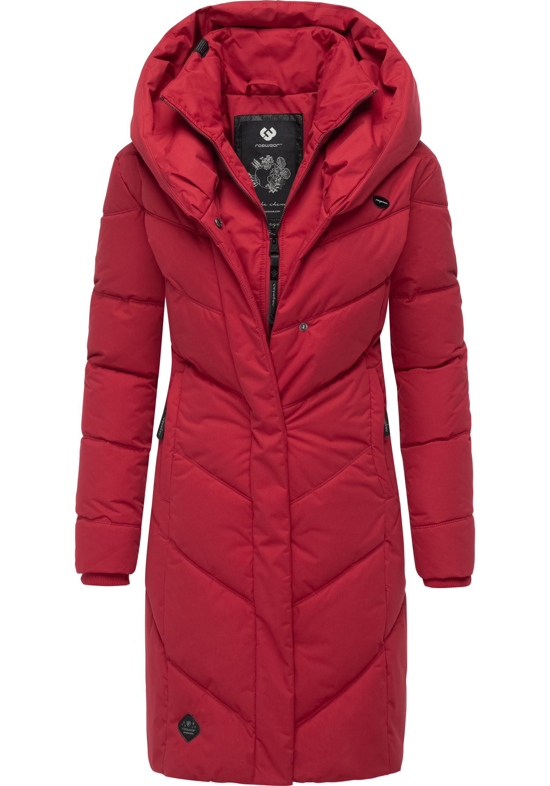 Ragwear Steppmantel Natalka stylischer, gesteppter Winterparka mit gefütterter Kapuze