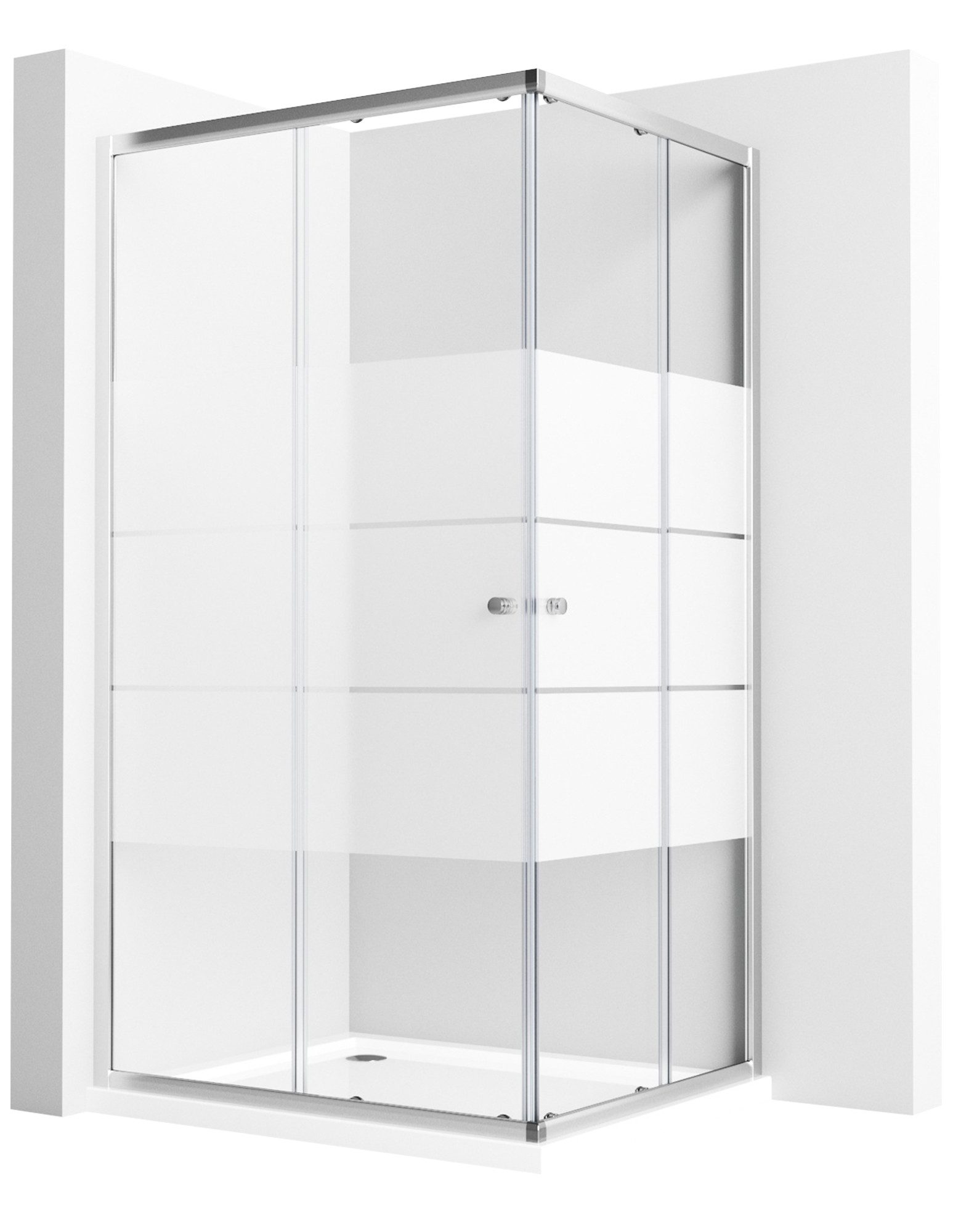 Boromal Eckdusche Duschkabine Schiebetür 75x75 Eckeinstieg günstig online kaufen