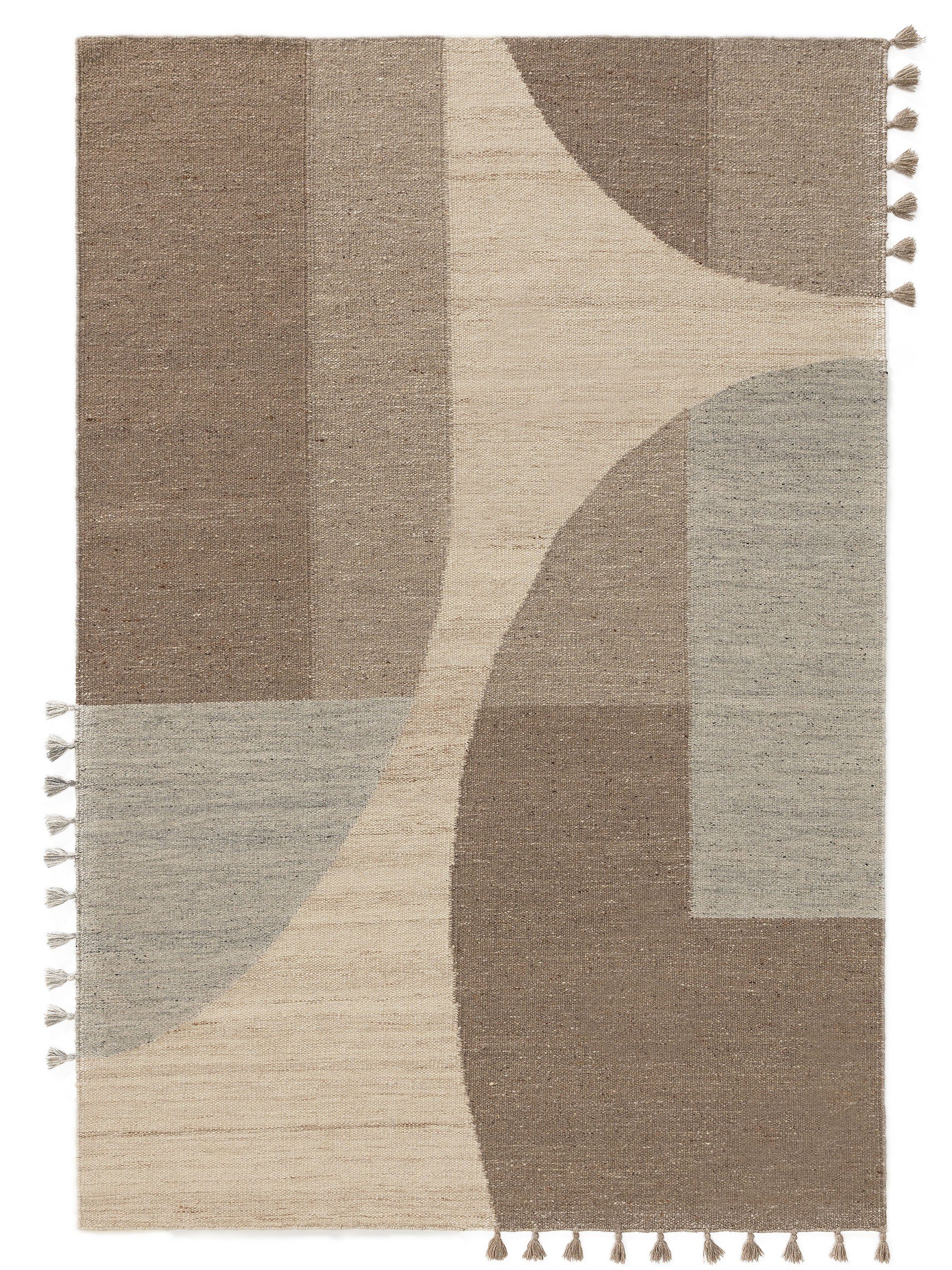 Wollteppich Sierra, benuta, rechteckig, Höhe: 5 mm, Kunstfaser, Berber, Ethno-Style, Wohnzimmer