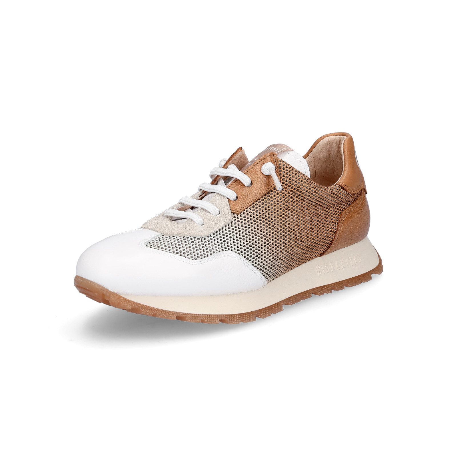 Hispanitas Damen Sneaker braun weiß Sneaker