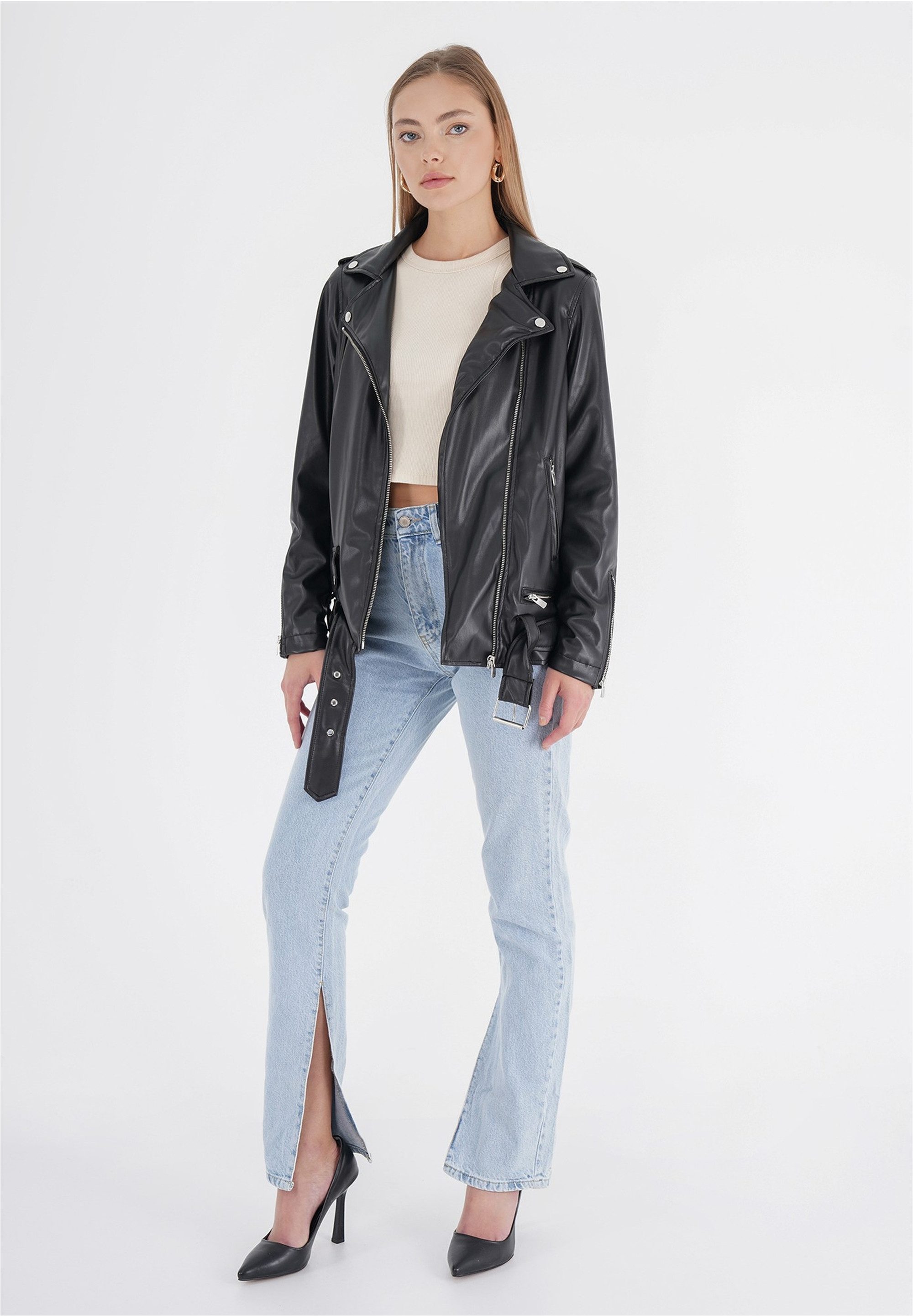 freshlions Lederimitatjacke Nela (1-St) in angesagter Kunstleder-Optik