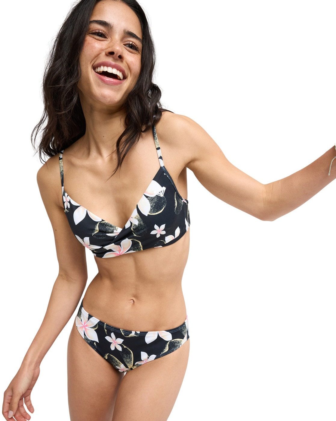 Bandeau-Bikini-Top Printed Essentials Wrap Bra