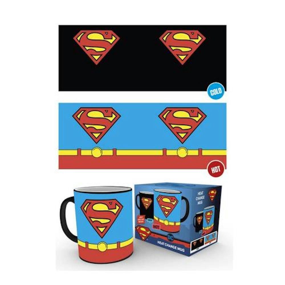 Tasse DC Farbwechsel GB Superman Keramik, »Logo«, Zaubertasse eye
