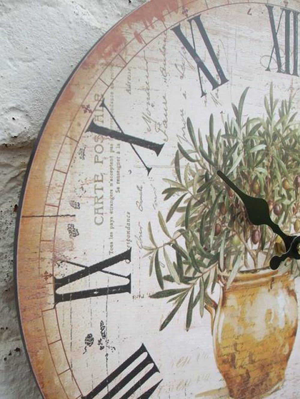 Ambiente Haus Wanduhr Wunderschöne, mediterrane Wanduhr günstig online kaufen