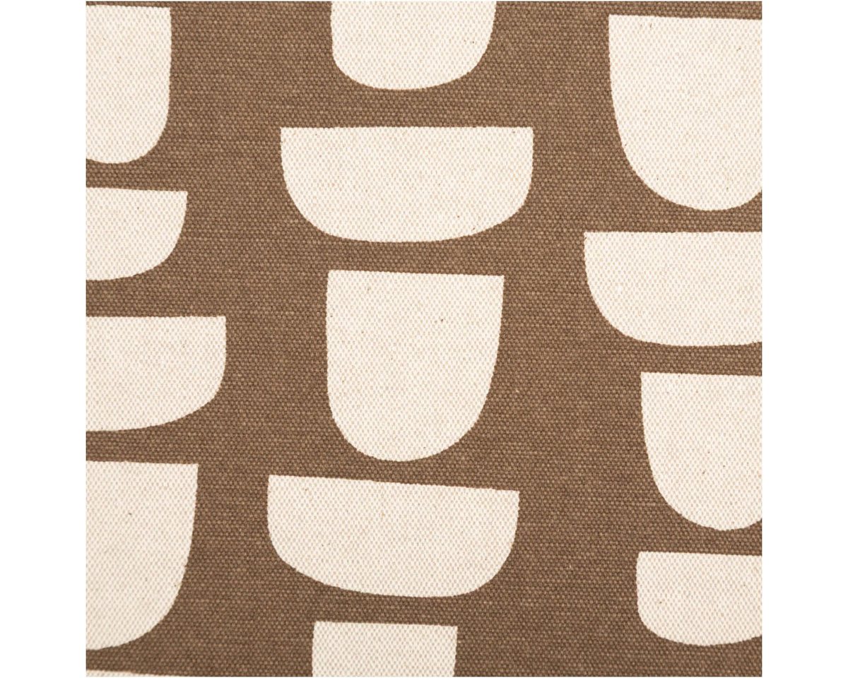 SCHÖNER LEBEN. Stoff Canvas Meterware 70% Baumwolle Leinenlook abstrakt braun natur 148cm, pflegeleicht