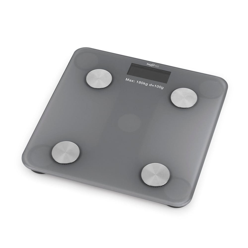 MAXXMEE Personenwaage MAXXMEE Personen-Waage Körperanalyse grau, Körperanalyse mit Bluetooth & App