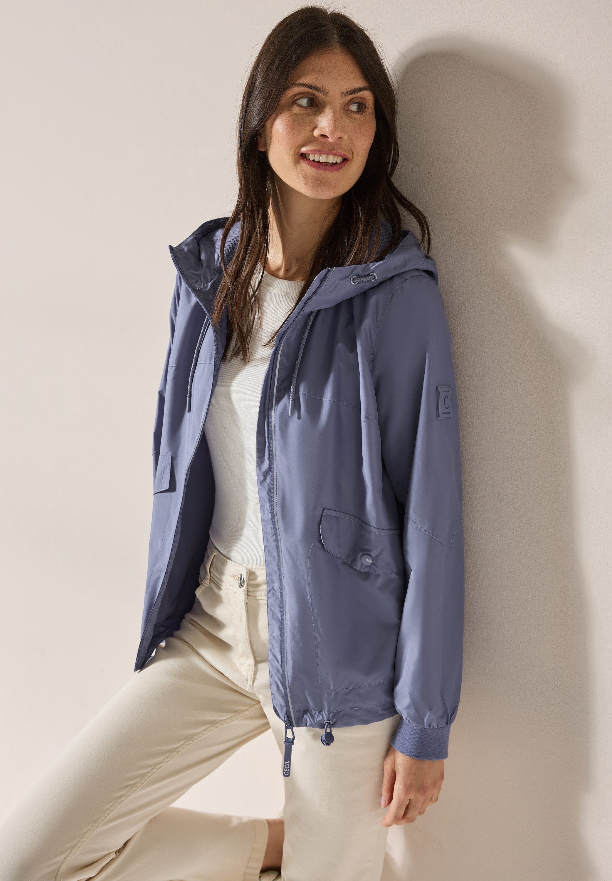 CECIL Windbreaker mit Kapuze mit Tunnelzugband