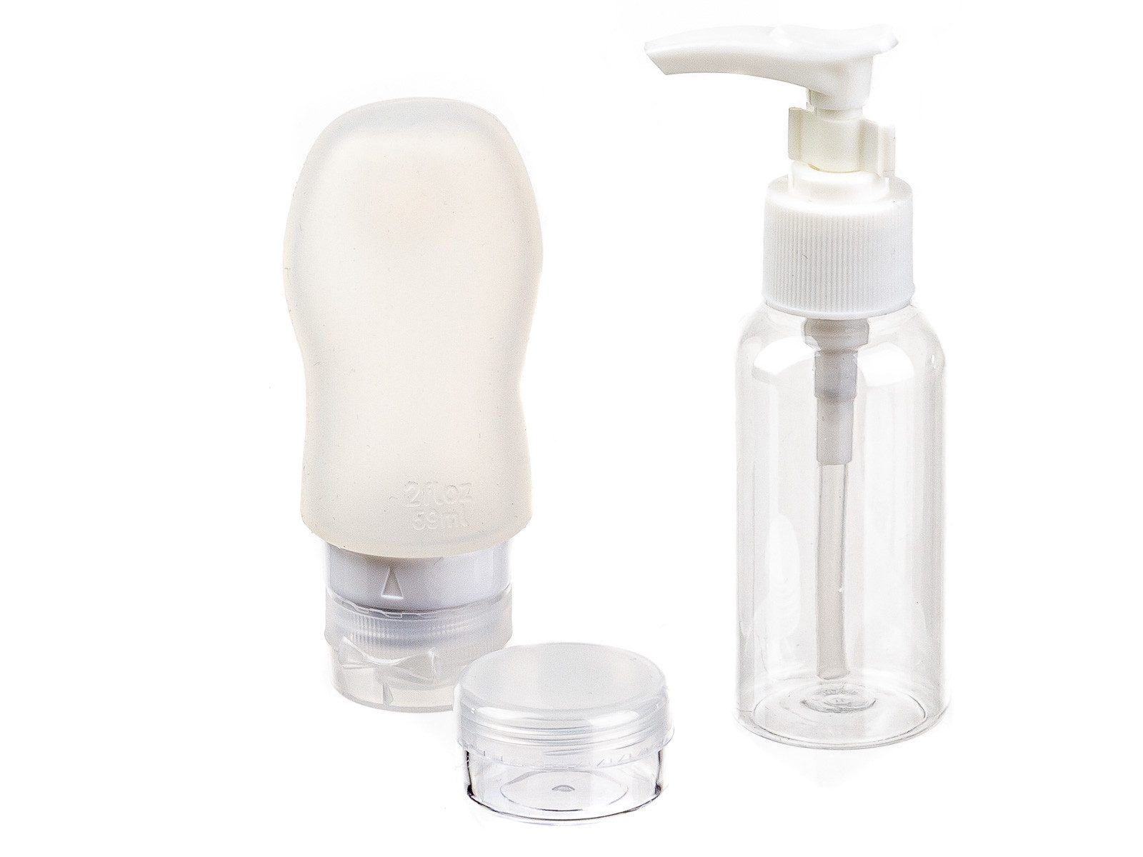 Franky Kulturbeutel Kulturtasche für Flüssigkeiten Jerome Kosmetiktasche mit Reise-Flasche (ein Stück, 1-tlg., ca. B/H/T 16/16,5/0,5 cm), Zipverschluss