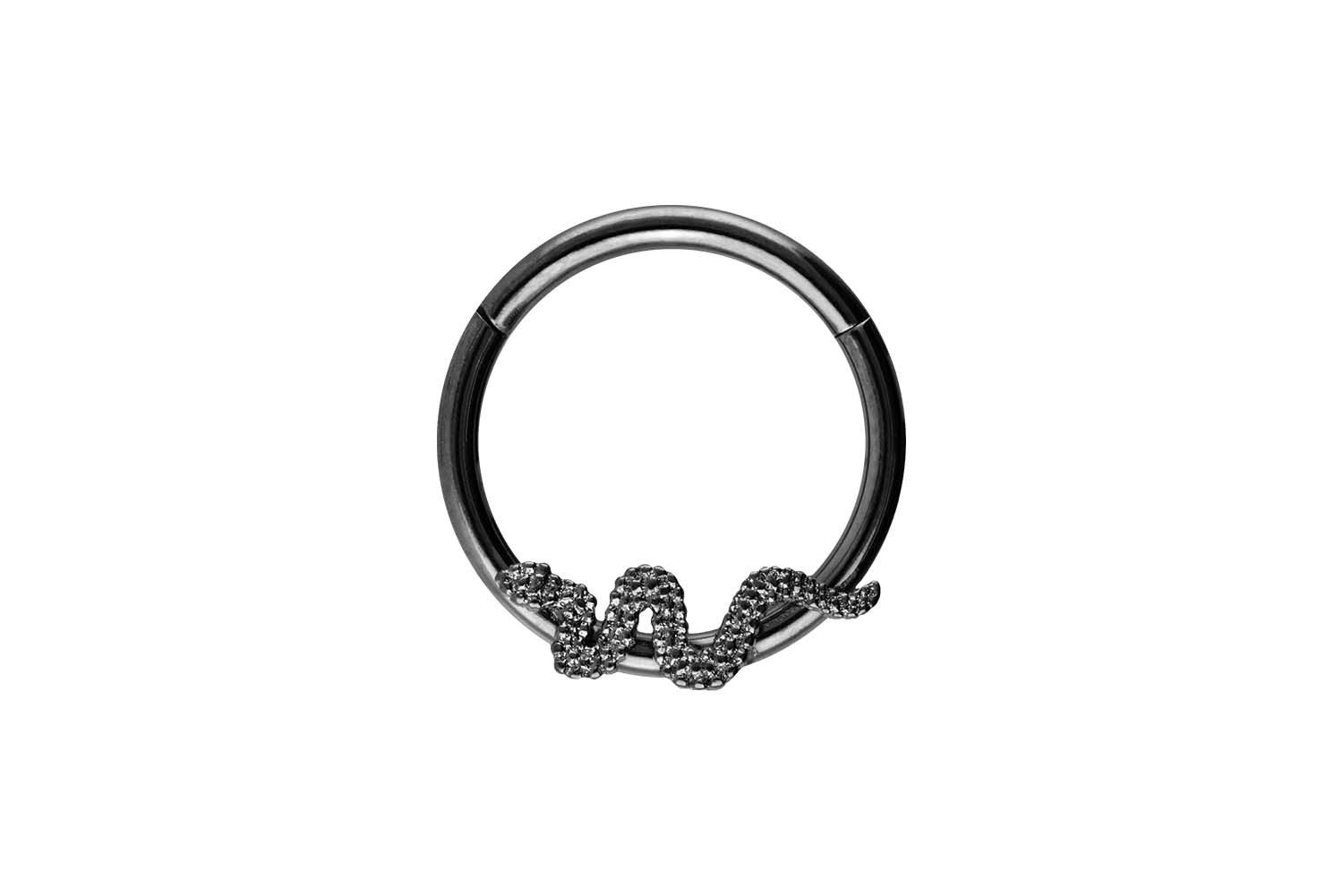 Nasenpiercing Chirurgenstahl Segmentring Clicker SCHLANGE Ohrpiercing Septum Nase