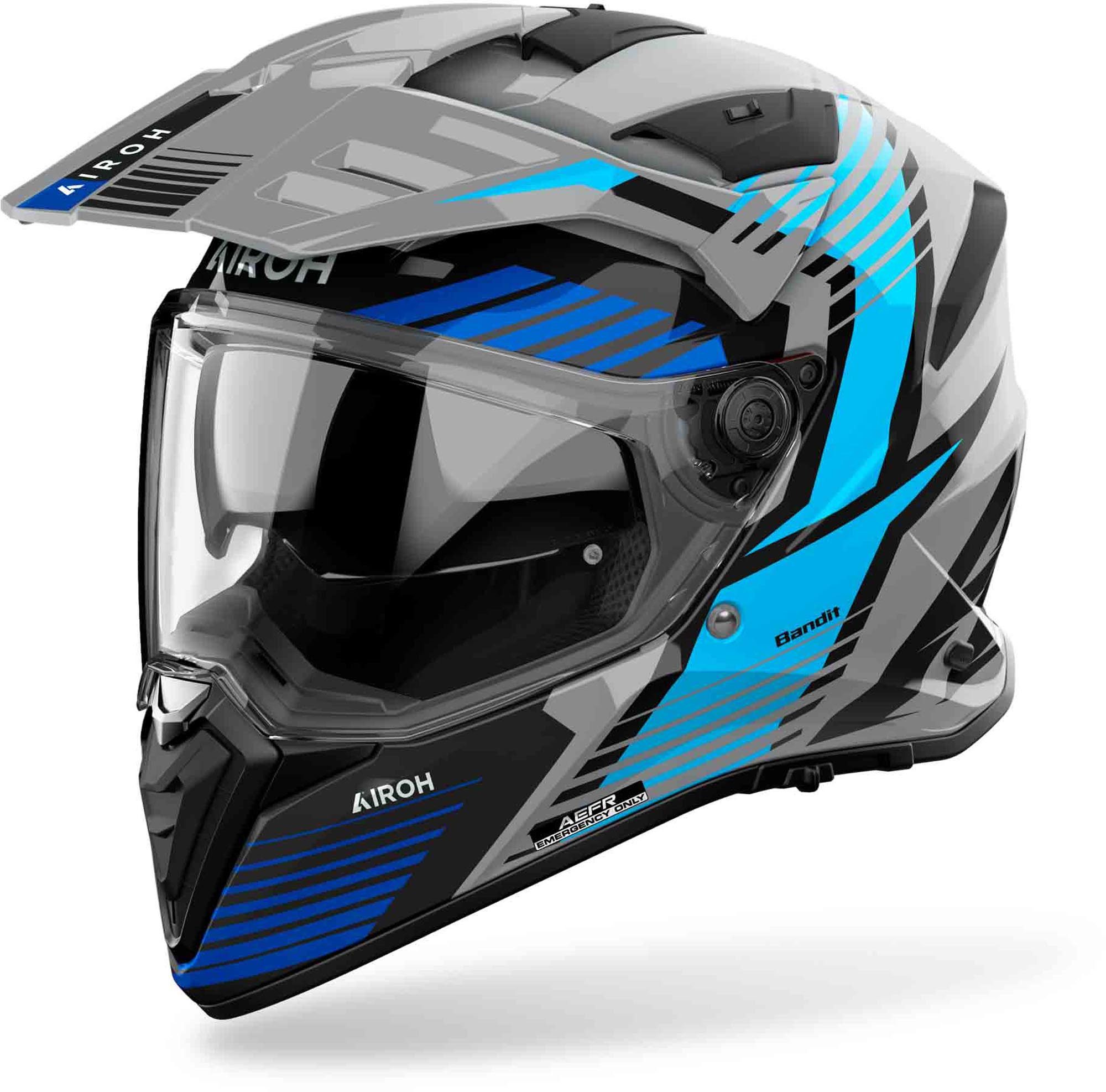 Airoh Motocrosshelm BADX-X Spicy Enduro Helm, Vorbereitet Für Kommunikationssystem,notfallsystem-polsterung (eq