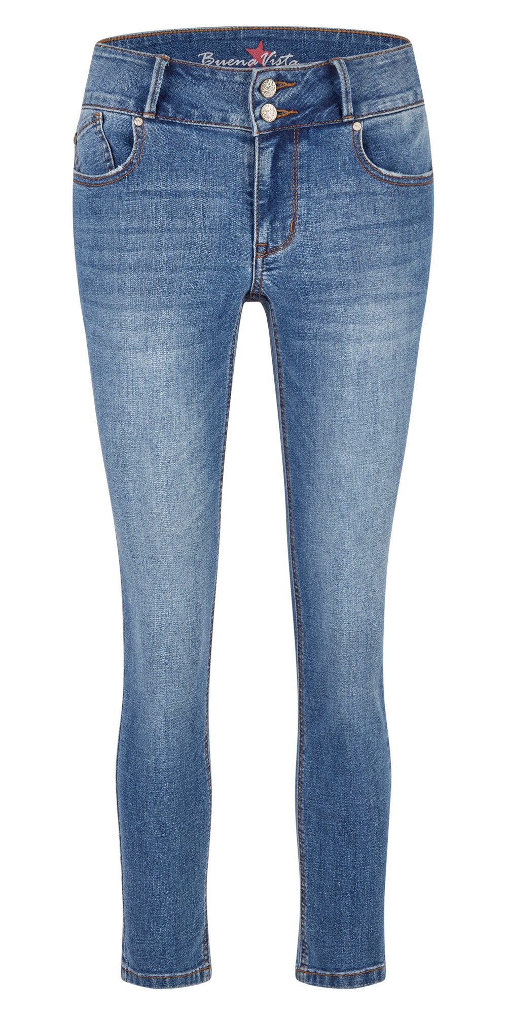 Buena Vista Stretch-Jeans BUENA VISTA TUMMYLESS 7/8 mid stone 2503 B5658 36 günstig online kaufen