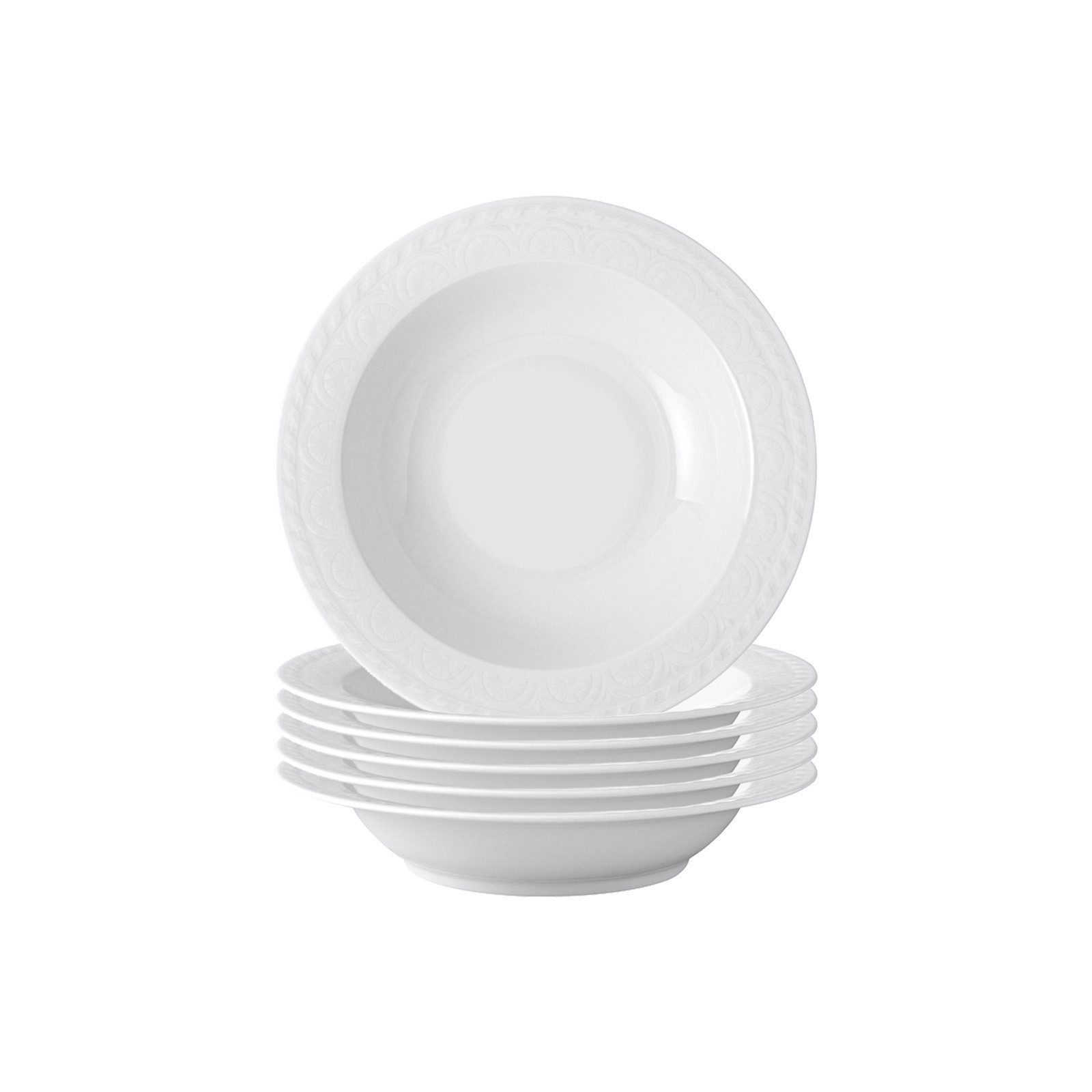 Villeroy & Boch Schale Cellini Salatschalen ø 20 cm 6er Set, Porzellan, (6 Schalen, 6-tlg)