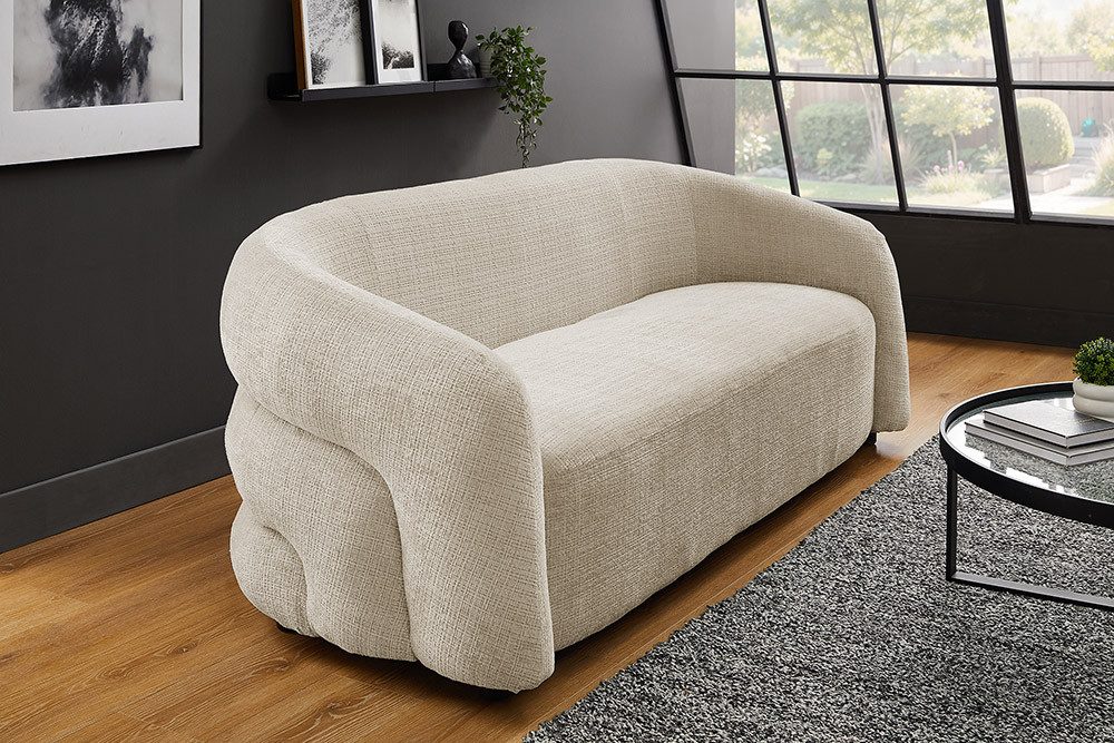 riess-ambiente 3-Sitzer VOGUE 200cm beige – Sofa, Chenille Cremona, Schaumstoff, modern, Einzelartikel 1 Teile, gepolsterte Stoff-Couch mit 3 Sitzplätzen – idea – Bild 3 von 5