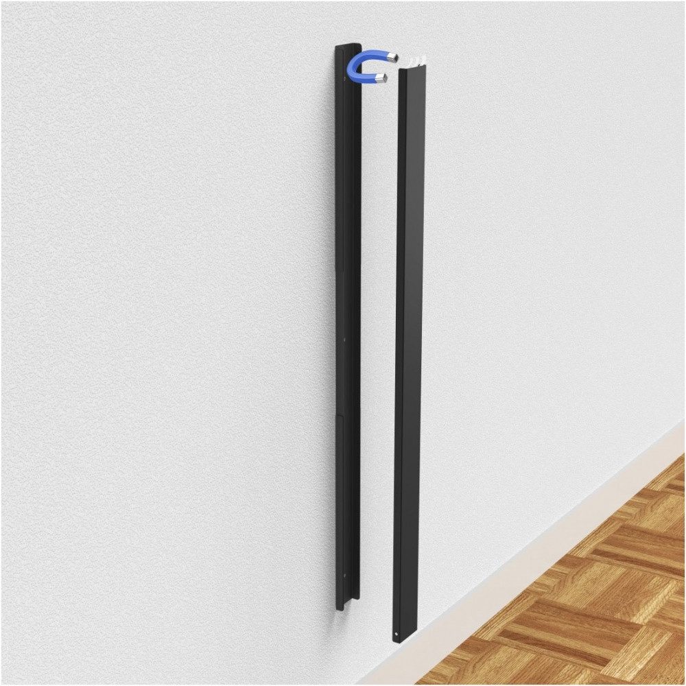 Hama Hama Kabelkanal 90cm schwarz für Kabelorganisation Elektro-Kabel, Schuko, Magnetisch, Magnetisch