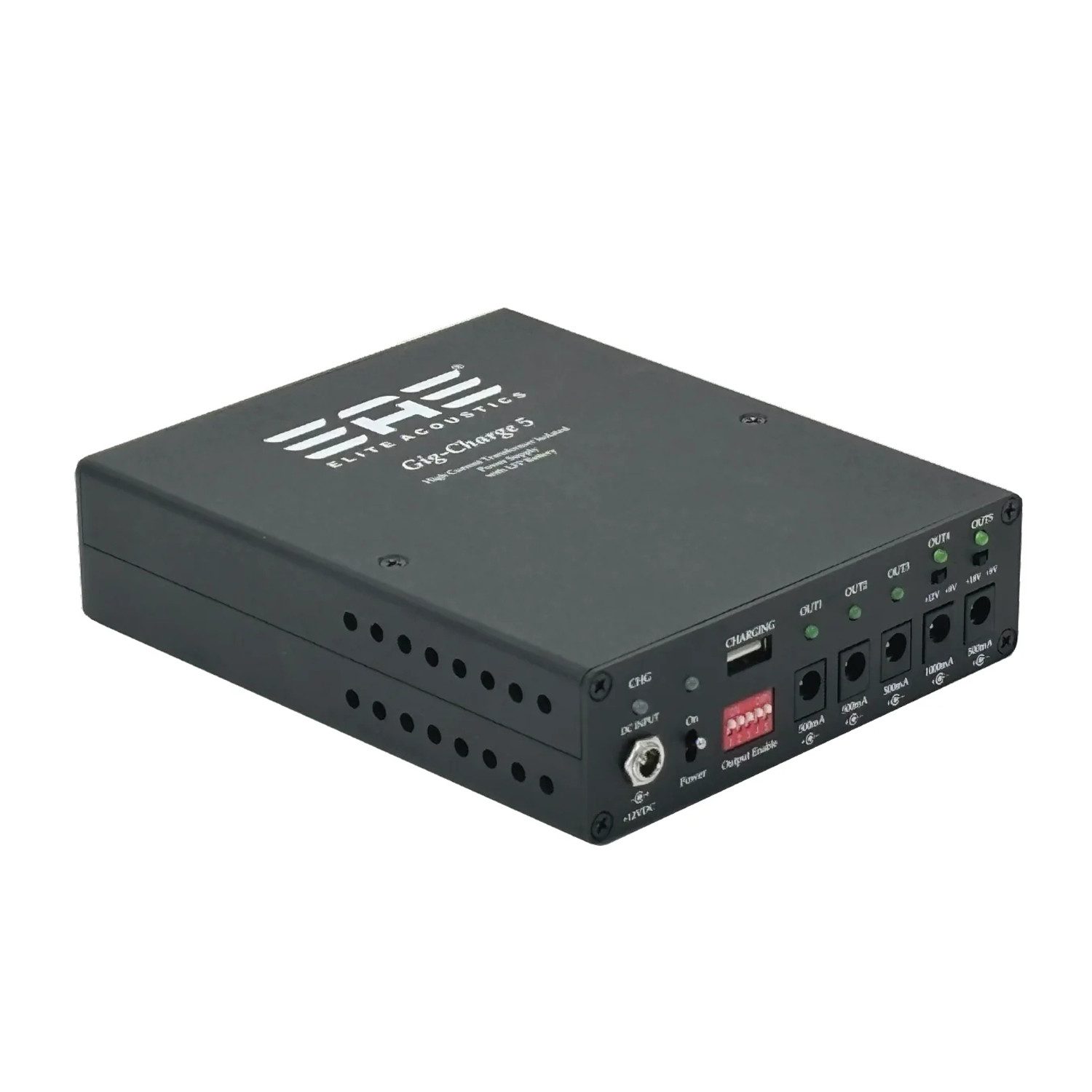 Elite Acoustics E-Gitarre Elite Acoustics Pedalnetzteil Gig-Charge 5, Gitarre, Bass