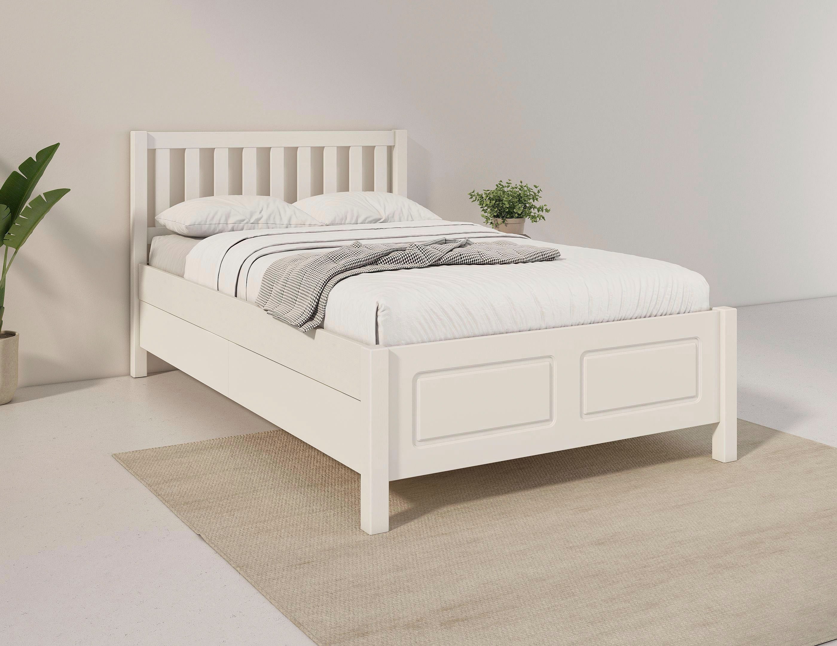 OTTO home Stauraumbett Synnra, maximaler Stauraum, 4 Schubladen, Made in EU, Landhausstil (Liegefläche 120x200 cm, inklusive Lattenrost), FSC® zertifiziert, Kas – Bild 2 von 5