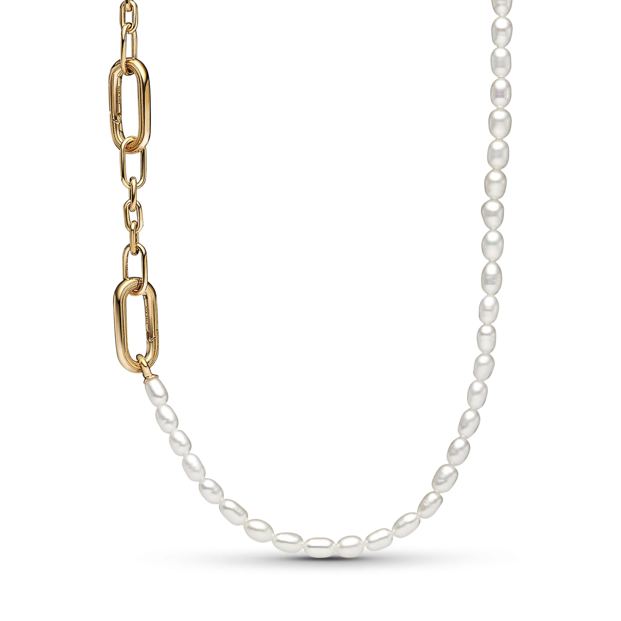 Pandora Kette mit Anhänger Pandora ME Perl-Kette 362302C01-45 vergoldet
