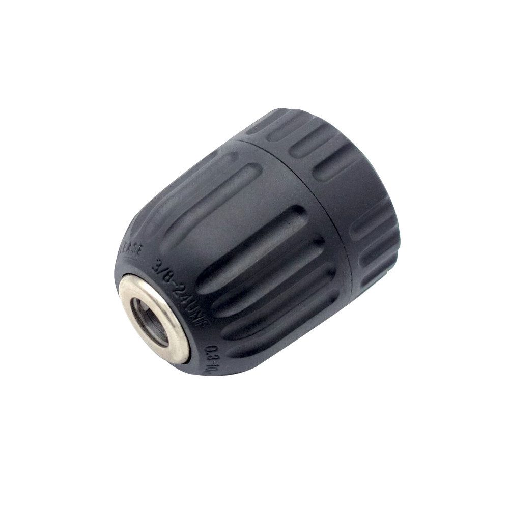 Trade-Shop Schnellspannbohrfutter 1/2" x 20 UNF für Würth, Dewalt, Einhell, Fein, Bosch Bohrmaschine, Spannweite bis 10.00 mm, Spannbereich: 0,8 - 10mm / Länge: ca. 54mm