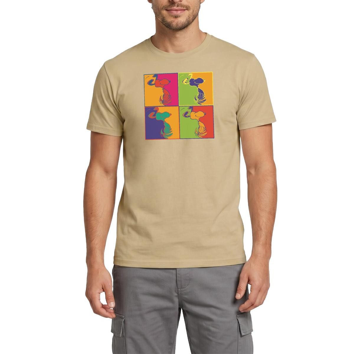 T-Shirt Peanuts Snoopy Pop Art Design Männer T-Shirt
