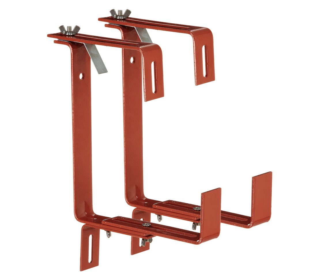 Dehner Blumenkastenhalter Blumenkastenhalter Profi, 2 Stück, Metall