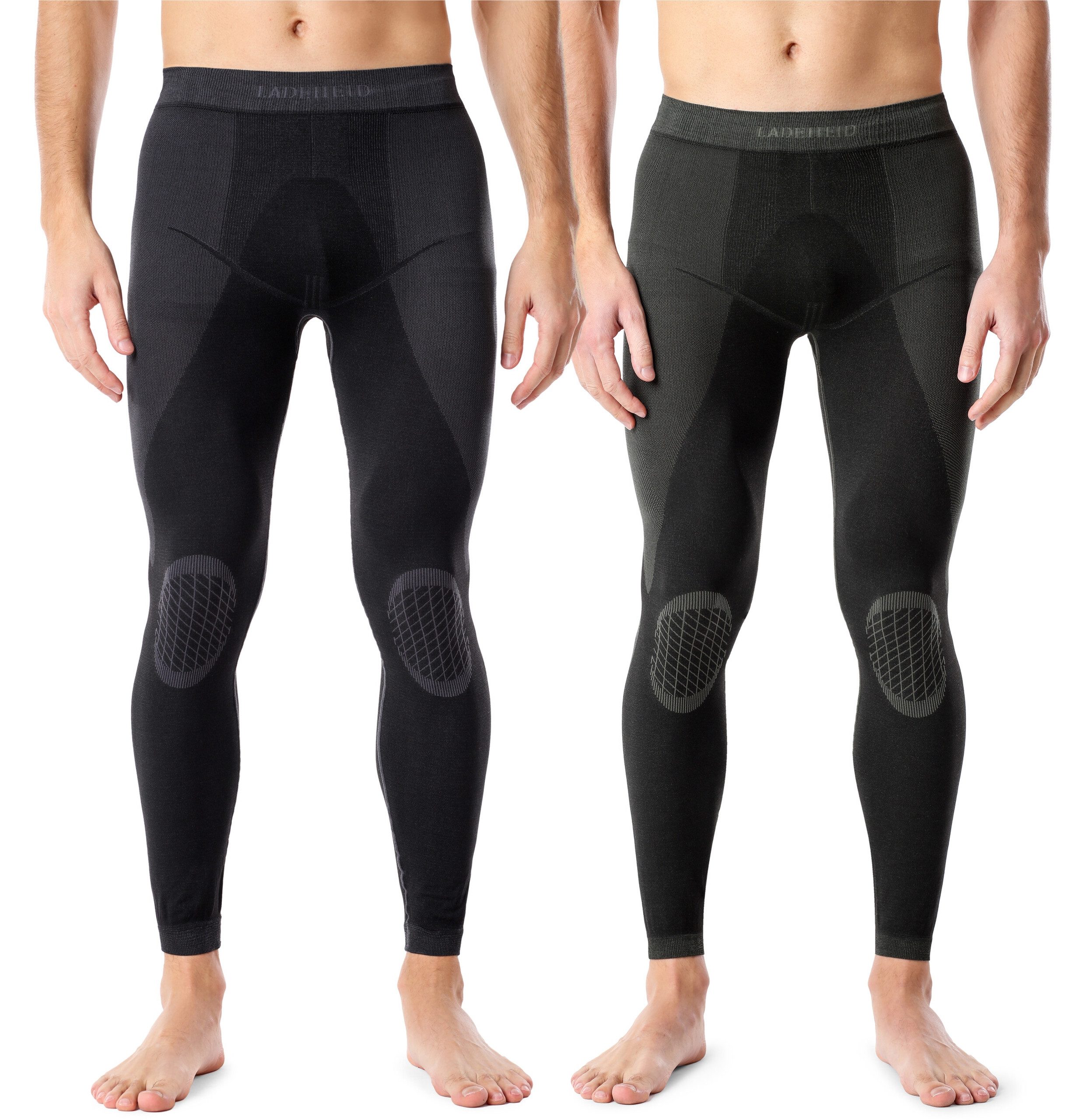 Ladeheid Funktionsunterhose 2er Pack Herren Funktionsunterwäsche lange Unterhose LAGI002 (1-St)