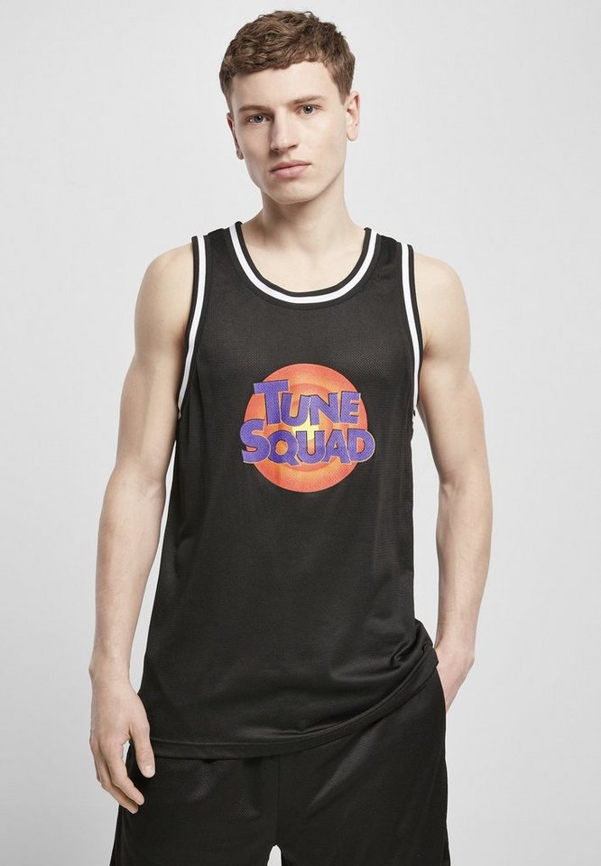 MisterTee T-Shirt Herren Space Jam Tune Squad Logo Mesh Tanktop (1-tlg)