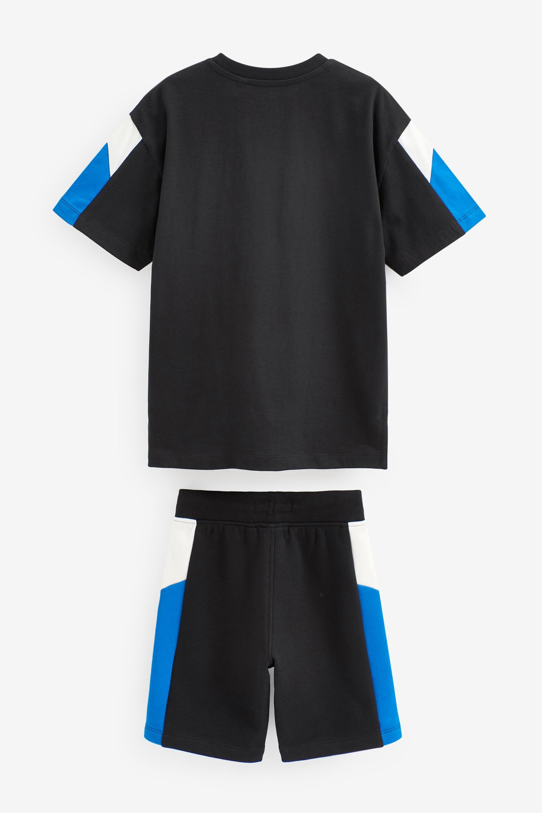 Next T-Shirt & Shorts T-Shirt und (2-tlg) Kurzärmeliges Set im Shorts