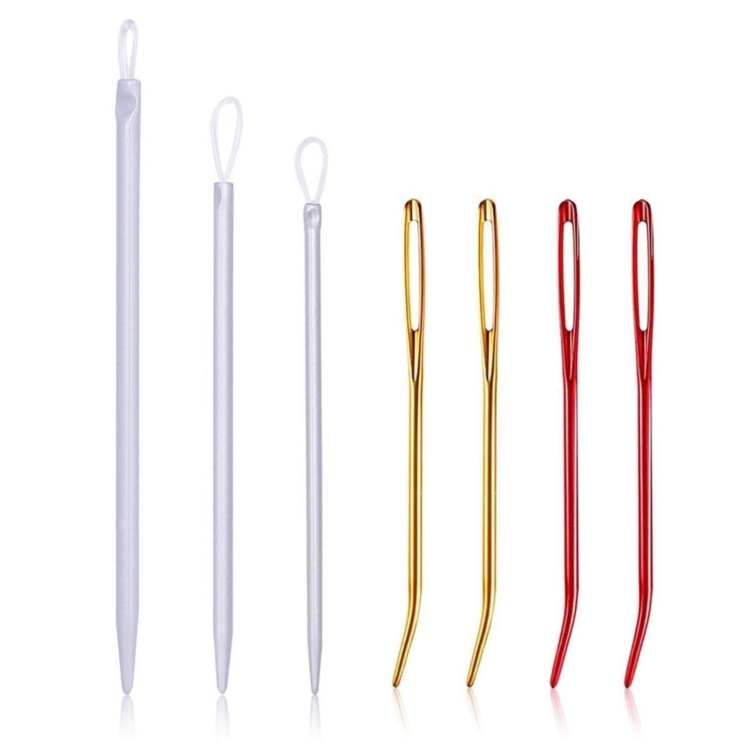 LuxusKollektion Big-Eye-Nadeln Wollnadel Set, 7tlg, gebogen/stumpf, 1 St.