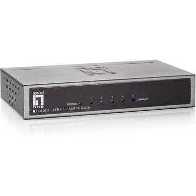 Levelone LevelOne FEU-0511 - Ethernet Switch - grau Netzwerk-Switch