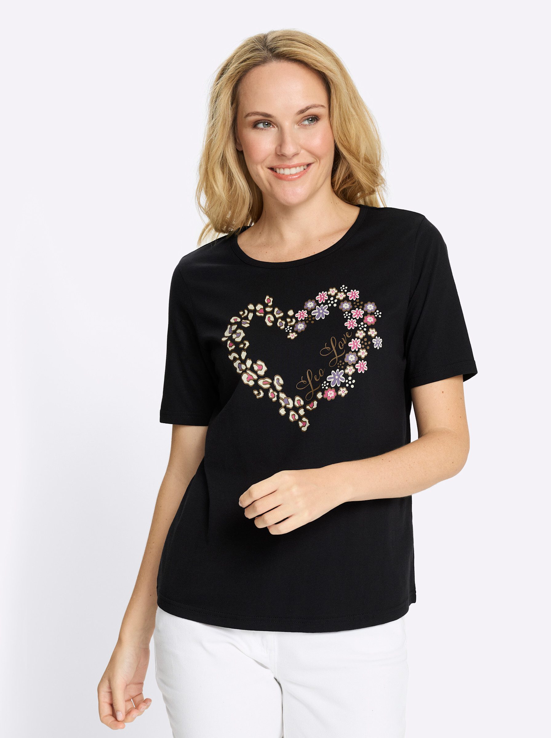 Sieh an! T-Shirt Rundhals-Shirt günstig online kaufen