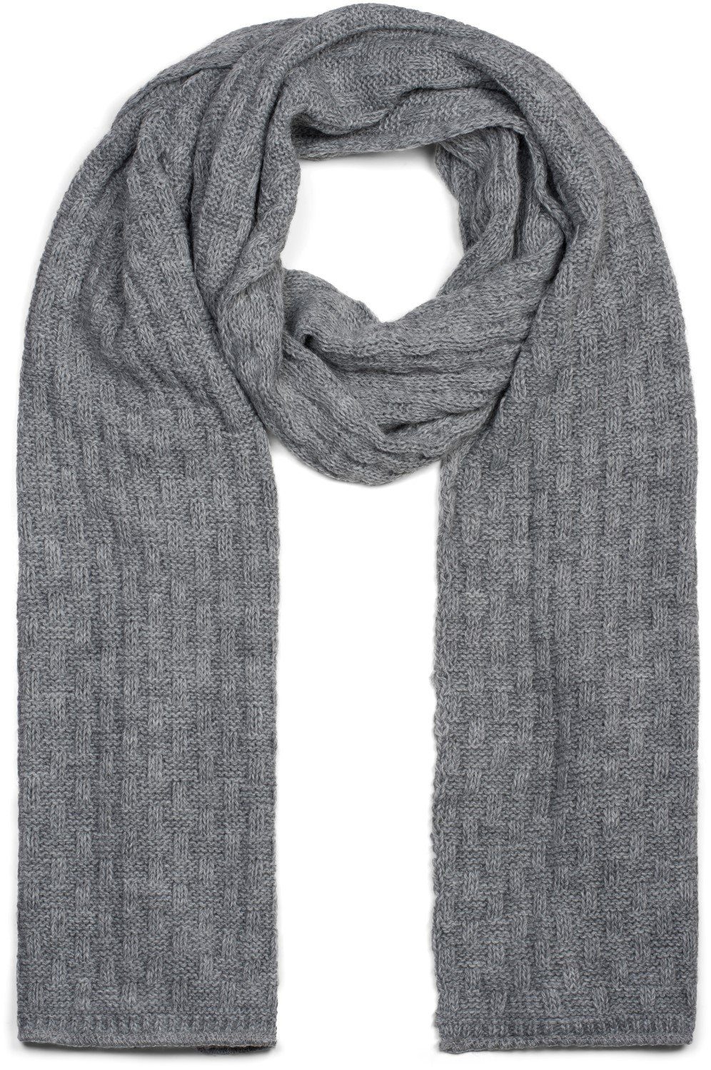 styleBREAKER Strickschal Strick Schal mit Flecht Muster, (1-St) günstig online kaufen