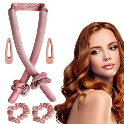 HYTIREBY Haarstyling-Set Lockenwickler Locken Ohne Hitze,Lockenwickler Uber Nacht, Rutschfest Heatless Curls Band mit Haarnadel, Große Locken