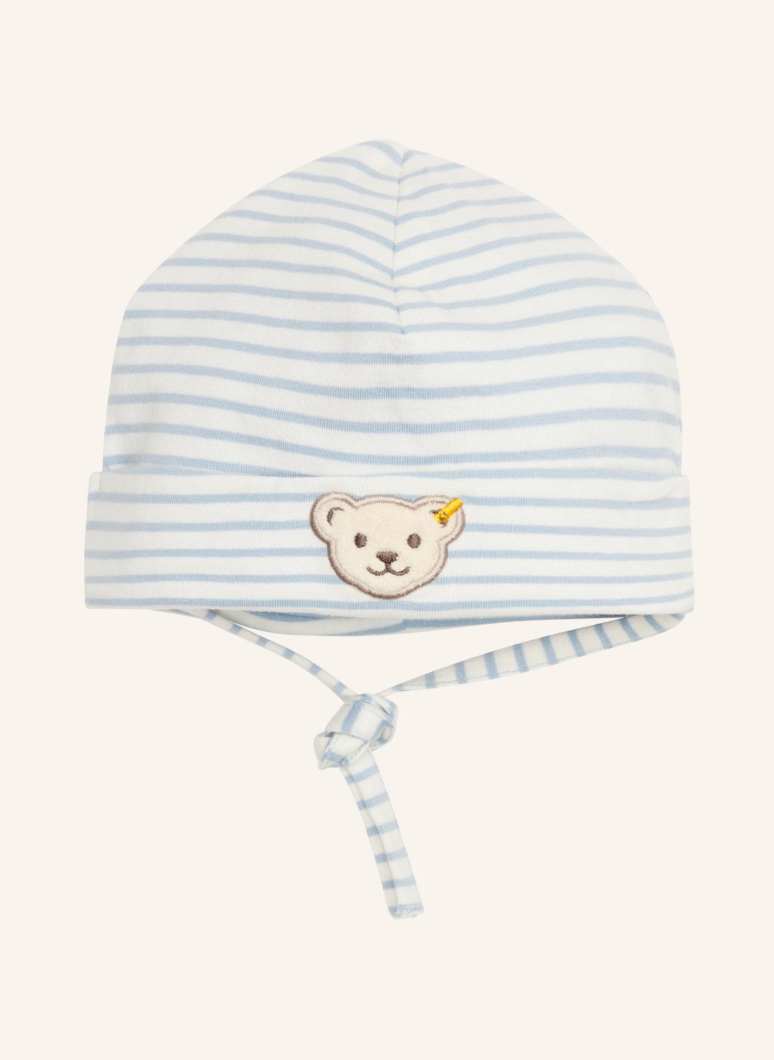 Steiff Strickmütze Mütze GOTS Baby Wellness ohne Bommel – Bild 3 von 4