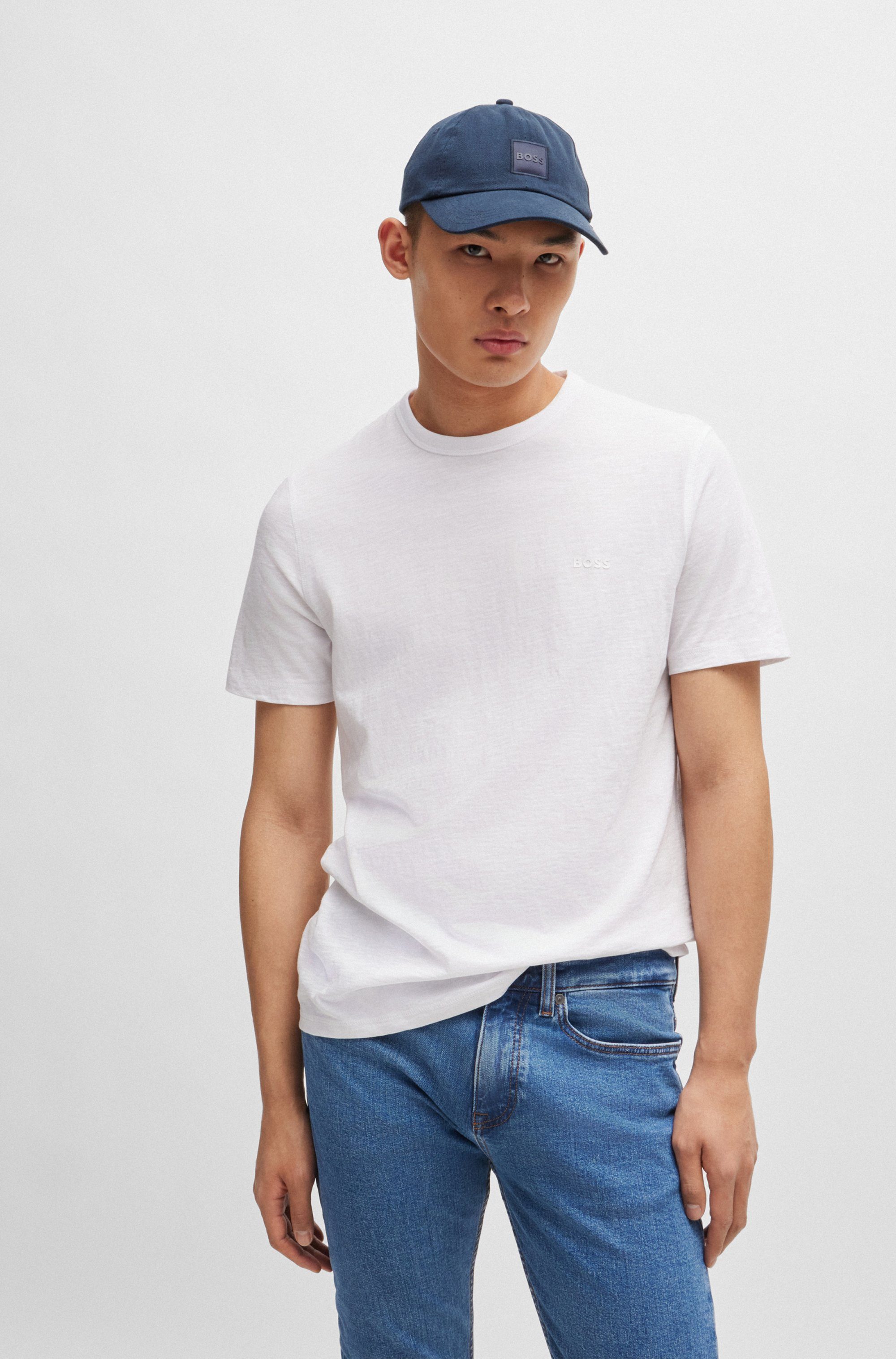 BOSS ORANGE T-Shirt Tegood Rundhalsausschnitt, Regular Fit, Logoschriftzug günstig online kaufen