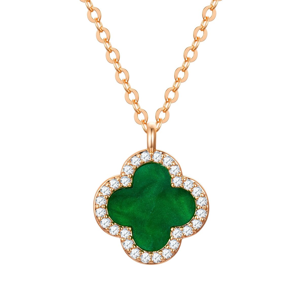 Lulu & Jane Collier Kleeblatt gelbgold