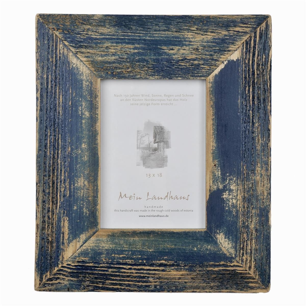 Mein Landhaus Bilderrahmen Landhaus Bilderrahmen Alt-Holz Dunkelblau 7 cm