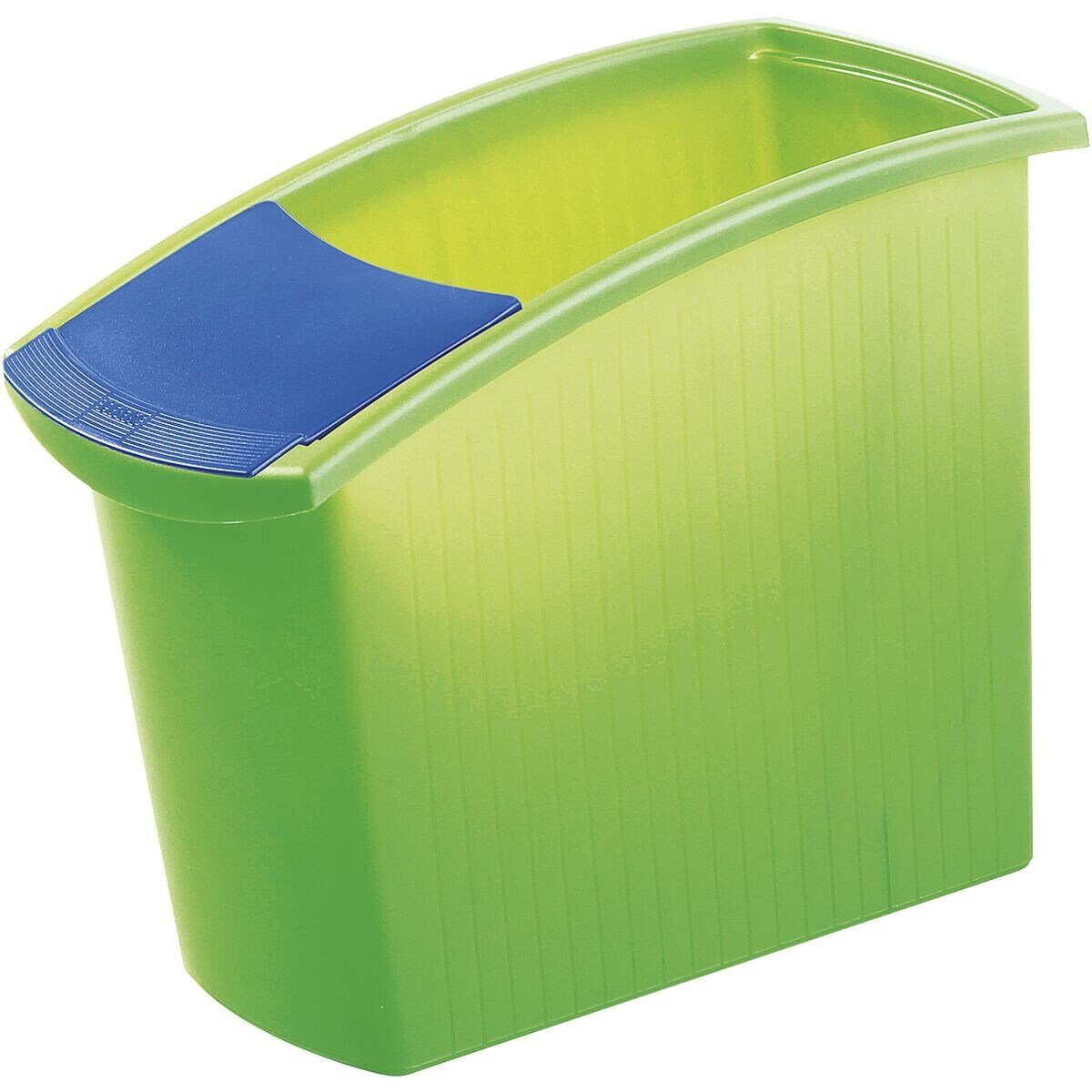 HAN Papierkorb, 18 Liter, abgesenkter mit grün Öffnung
