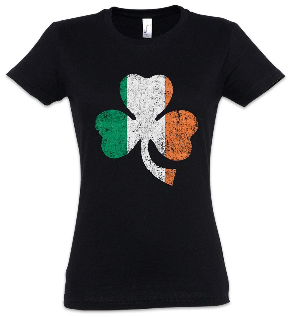 Urban Backwoods Print-Shirt Shamrock Irish Flag Damen T-Shirt Cloverleaf Ir günstig online kaufen