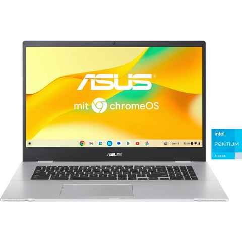 Asus Chromebook CX1 CX1700CKA-BX0115 Chromebook (43,9 cm/17,3 Zoll, Intel Pentium Silber N6000, UHD Graphics, ChromeOS, Clamshell Laptop)