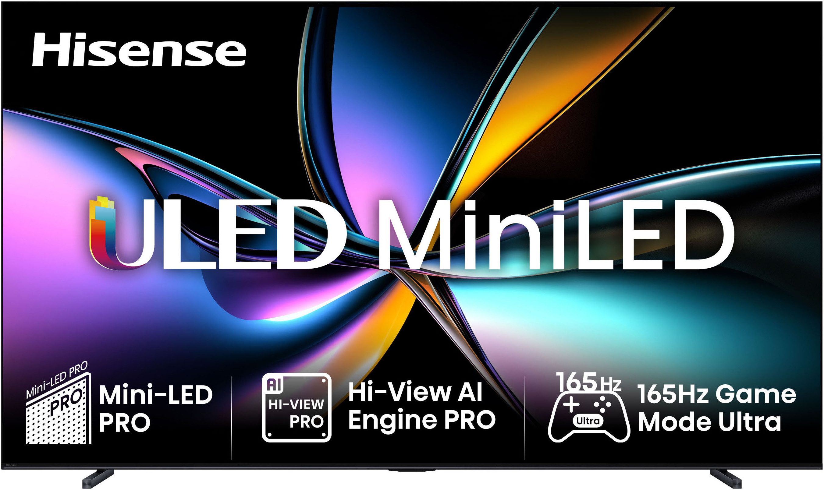 Hisense 100U7Q PRO QLED Mini LED-Fernseher (253 cm/100 Zoll, 4K Ultra HD, Smart-TV, 4K UHD MiniLED Smart TV)