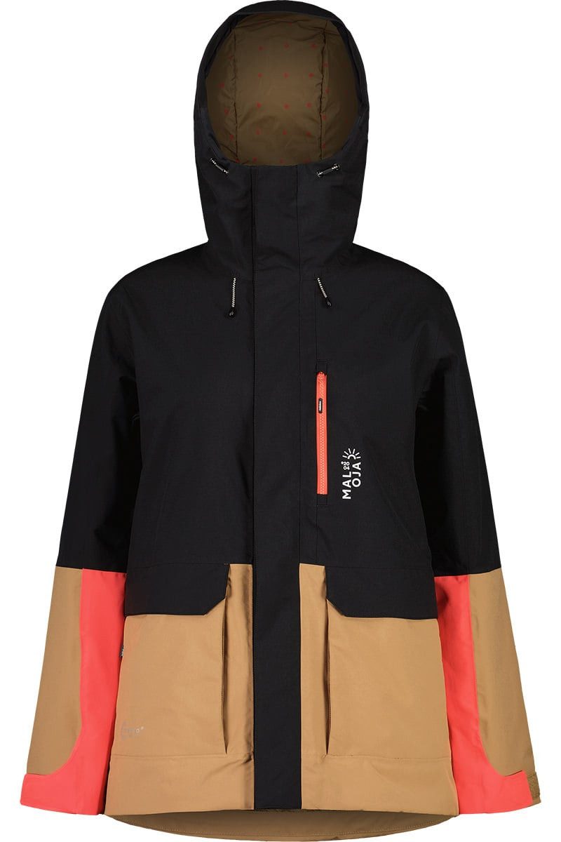 Maloja Winterjacke SelunM (wasserdicht, Primaloft®-Bio-Isolierung) schwarz/braun Damen