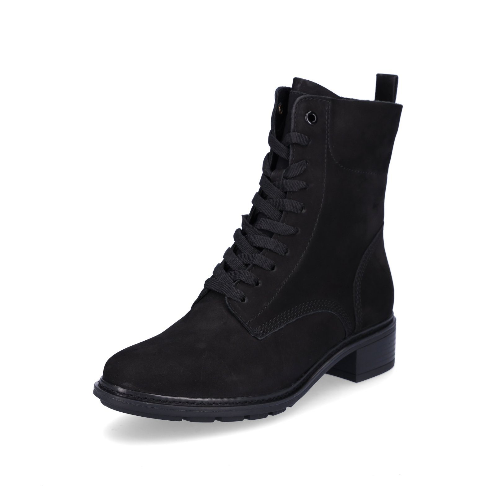 Tamaris Tamaris Damen Leder Schnürstiefelette schwarz Stiefelette