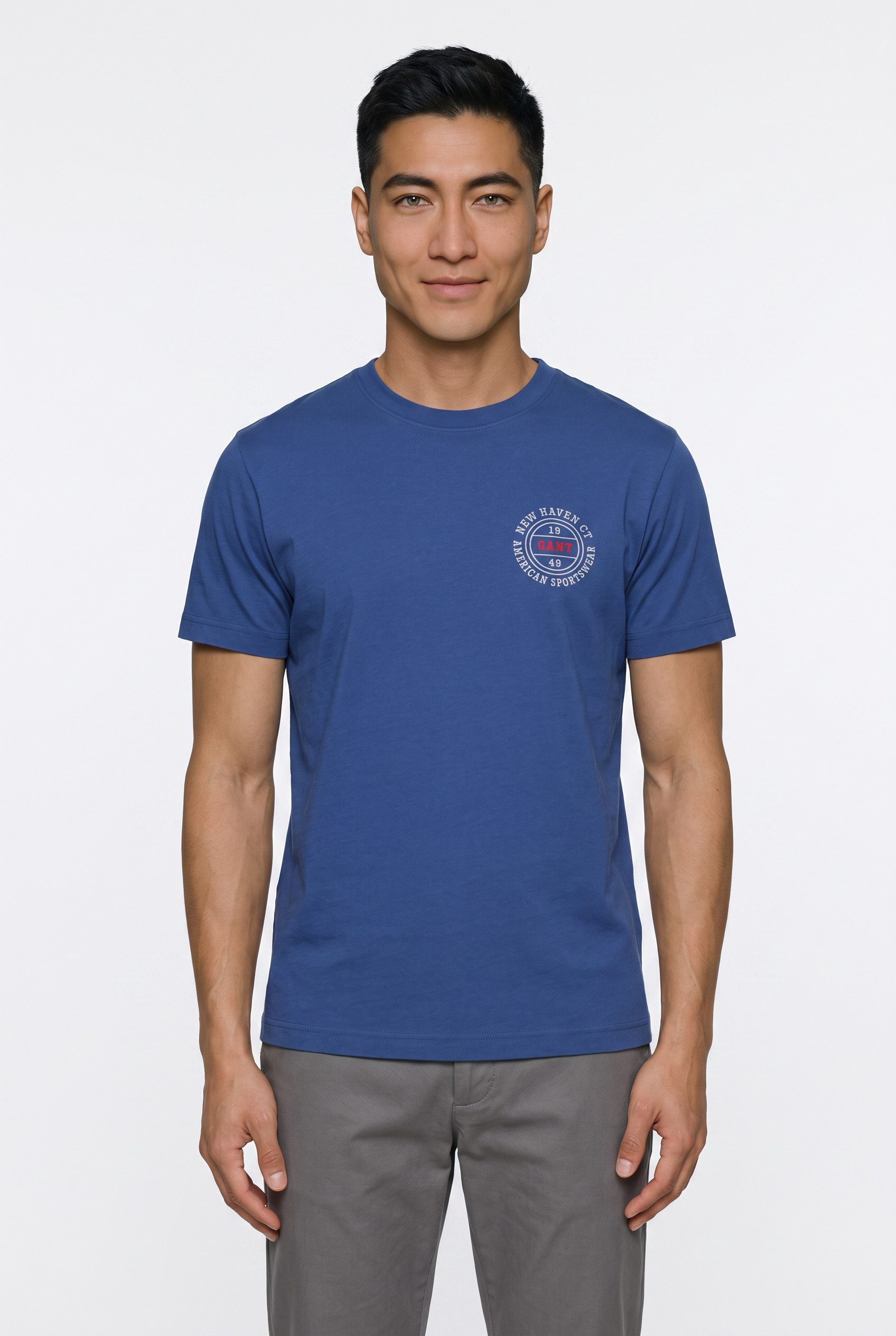 Gant T-Shirt GRAPHIC SHORT SLEEVE mit Print vorn, Rundhals