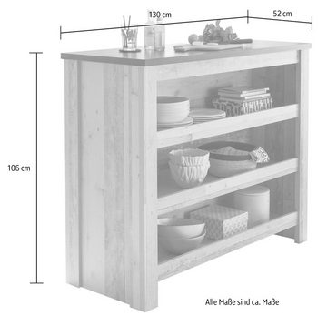 Home affaire Küche Sherwood, Breite 131 cm, ohne E-Geräte